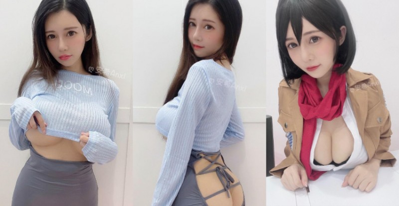 巨乳甜心「安希」心機戰服挖背露蜜桃　正面、背面都要性感【EV棋牌】-EV棋牌