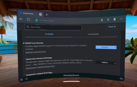Quest Pro 已支持在 WebXR 中开启局部调光功能【EV棋牌】-EV棋牌