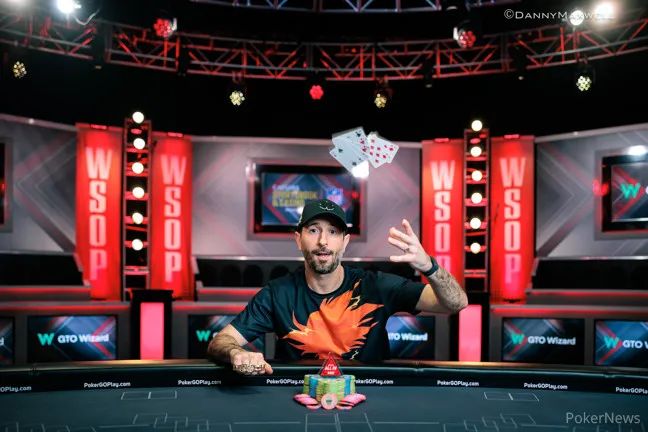 【EV扑克】2023 WSOP | 美国牌手Brian Rast在赛事43击败99名参赛者  摘得第六条WSOP金手链【EV棋牌】-EV棋牌