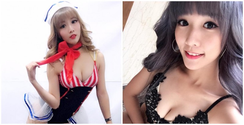 「美乳正妹」笑容超甜！雪白爆乳還有纖細美腿，簡直完美組合！【EV棋牌】-EV棋牌