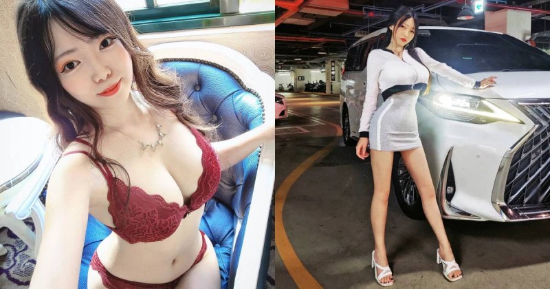 性感中古車業務「張瑜」爆乳銷售，「前凸後翹」傲人曲線太犯規！【EV棋牌】-EV棋牌