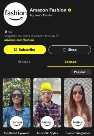 Snap 和 Amazon Fashion 合作打造无缝的 AR 购物体验【EV棋牌】-EV棋牌