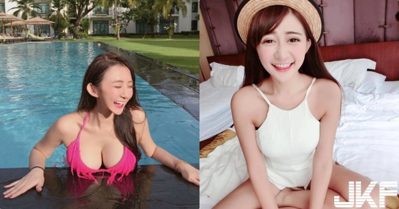 泳池驚見「爆乳版陳意涵」！大眼甜笑正妹的「渾圓雙乳」被擠出來，這畫面太養眼啦～【EV棋牌】-EV棋牌