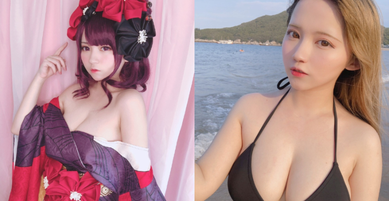 最強「童顏巨乳妹」！可愛Coser海邊「爆兩粒」　白嫩奶球分量十足！【EV棋牌】-EV棋牌