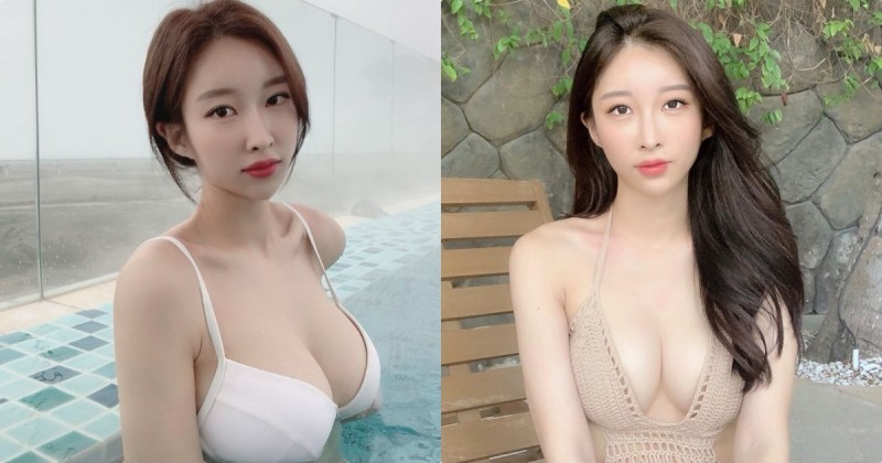 南韓美乳姐姐「巨乳實力超深厚」，玩水時「渾圓北半球」立刻現形！【EV棋牌】-EV棋牌