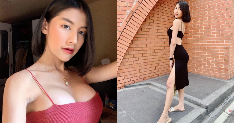 超嗆辣的20歲「巨乳正妹」Palmmy！火辣穿搭不吝嗇，兩顆圓潤大奶好比車頭燈！【EV棋牌】-EV棋牌