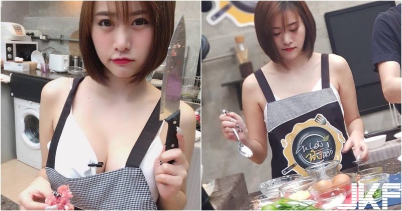 快來吃大肉肉！「短髮巨奶妹」爆乳剁肉下廚！「胸前乳球」美味一百分！【EV棋牌】-EV棋牌