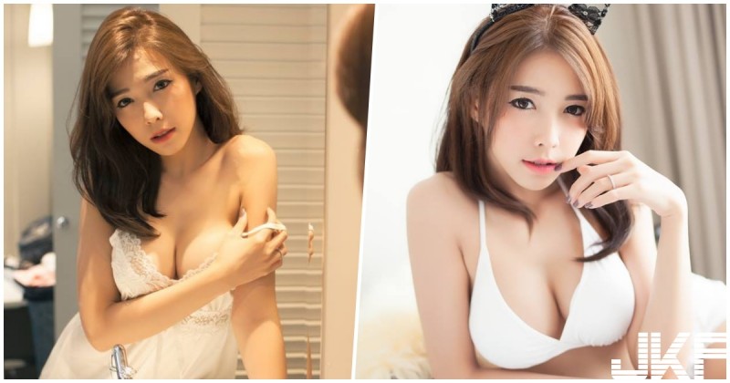 睡衣快掉了！正妹「飽滿美乳」直接溢出，「用奶壓床」畫面超火辣！【EV棋牌】-EV棋牌