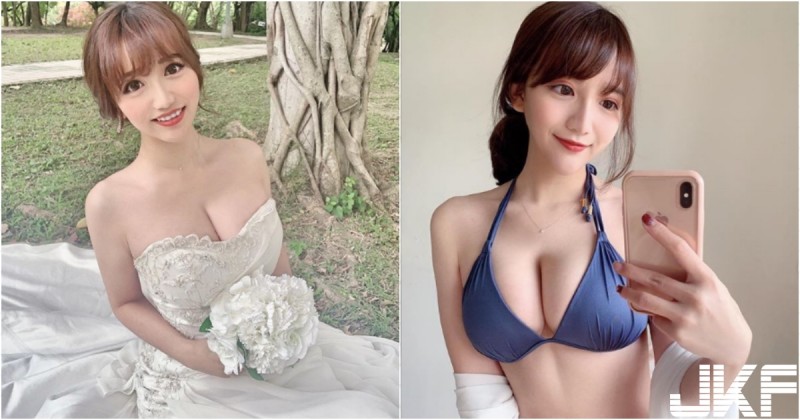 甜美新娘出沒！「白嫩美乳」婚紗包不住，度假換裝「比基尼」畫面更猛啦～【EV棋牌】-EV棋牌