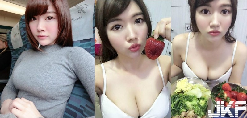 巨乳「水果妹」誘惑吃草莓！搭配胸前自備F級「香濃煉乳球」好可口…【EV棋牌】-EV棋牌