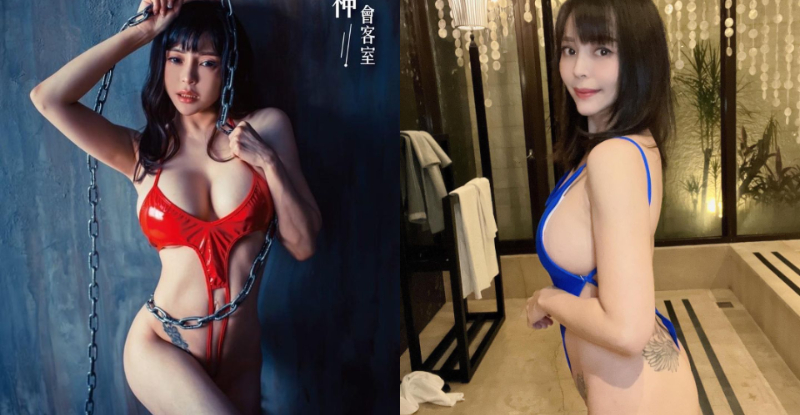 火辣尤物「金莉娜」完美詮釋辣台妹，衣服掀起來狂蹦「兇猛大豪乳」 !【EV棋牌】-EV棋牌