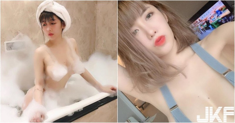 泡泡做的比基尼！「短髮巨乳妹」花樣百出，想盡辦法不穿衣服！【EV棋牌】-EV棋牌