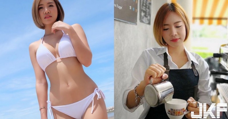 咖啡店員「白襯衫底下藏美乳」，圍裙什麼都是假的，連美式都飄出濃濃奶香啦…【EV棋牌】-EV棋牌