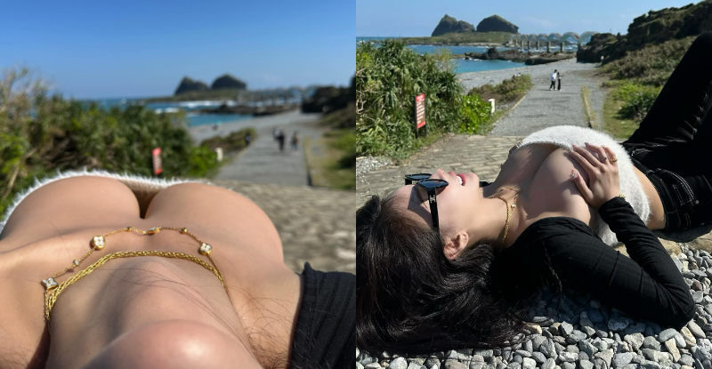 橫看成嶺側成峰！巨乳妹「艾妃」應景合影，網嗨揪團來爬山！【EV棋牌】-EV棋牌